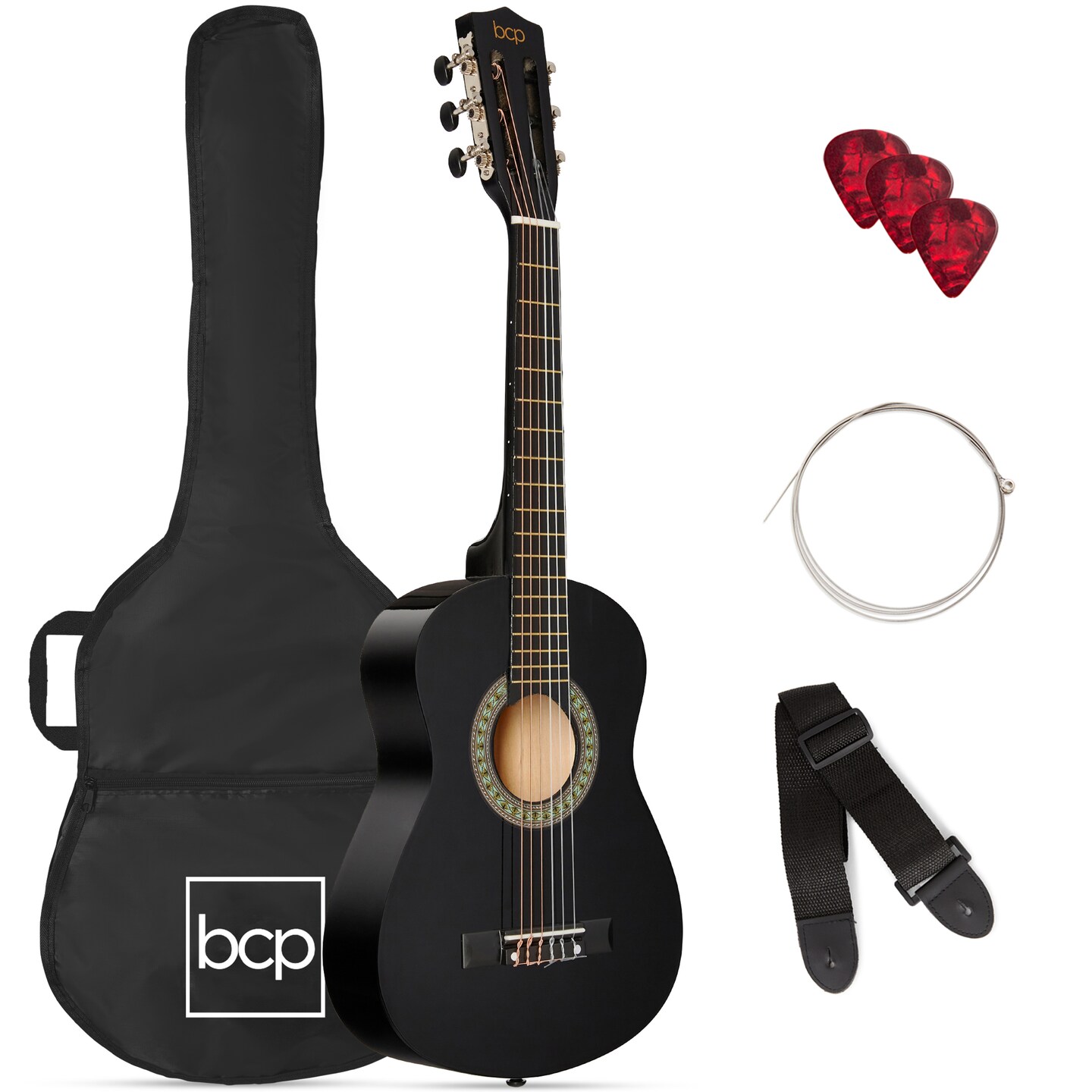 Best Choice Products 30in Kids Acoustic Guitar Beginner Starter Kit with Strap, Case, Strings