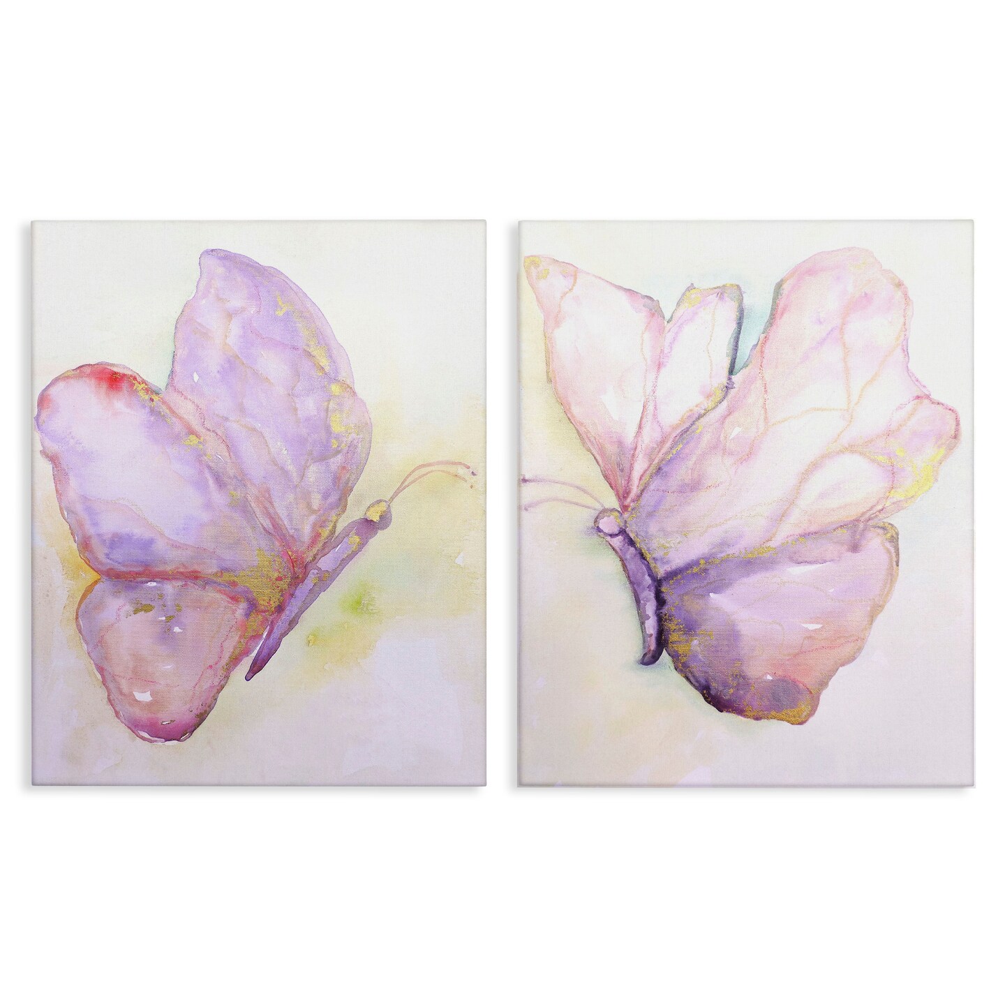 Stupell Industries Girls Glam Butterfly Wings Canvas Wall Art