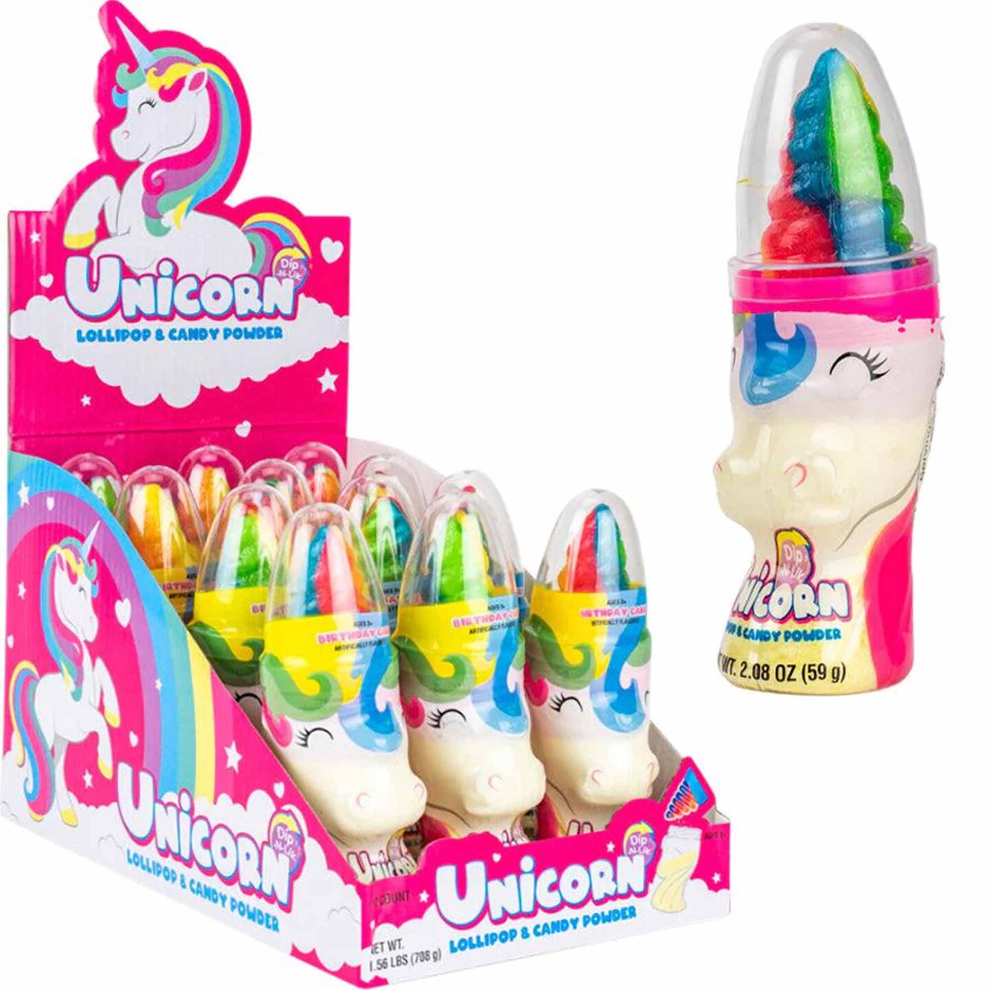 Kokos Unicorn Dip-N-Lik 12Ct