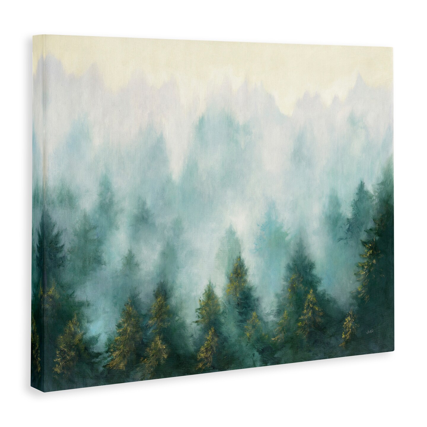 Stupell Industries Abstract Pine Forest with Mist Canvas Wall Art