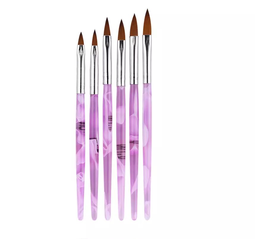 Kitcheniva 6 Pcs Acrylic Nail Art Brush Set