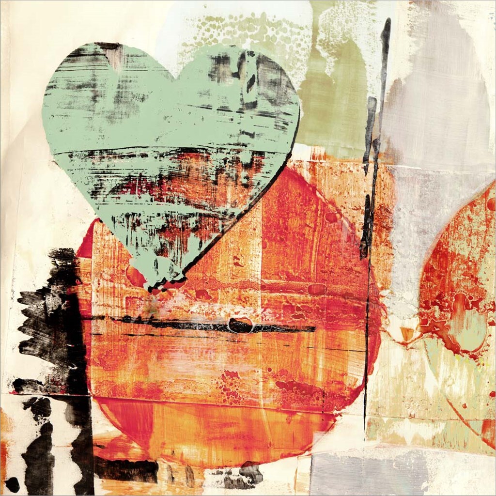 Pop Love #1 (Heart+Sun) by Peter Winkel 24&#x22; x 24&#x22; Canvas Wall Art