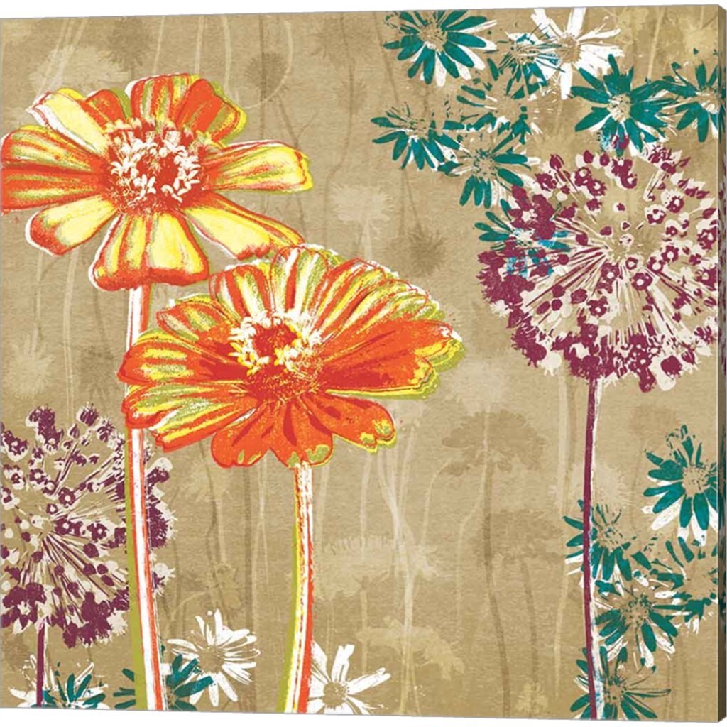 Good Times by Tandi Venter 14" x 14" Canvas Wall Art (Set of 2)