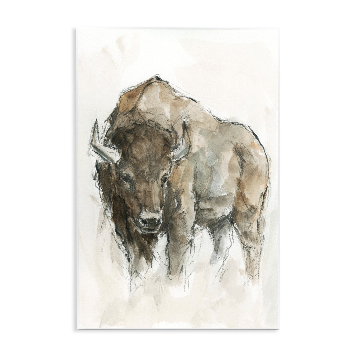 Stupell Industries Western American Buffalo Wall Plaque Art