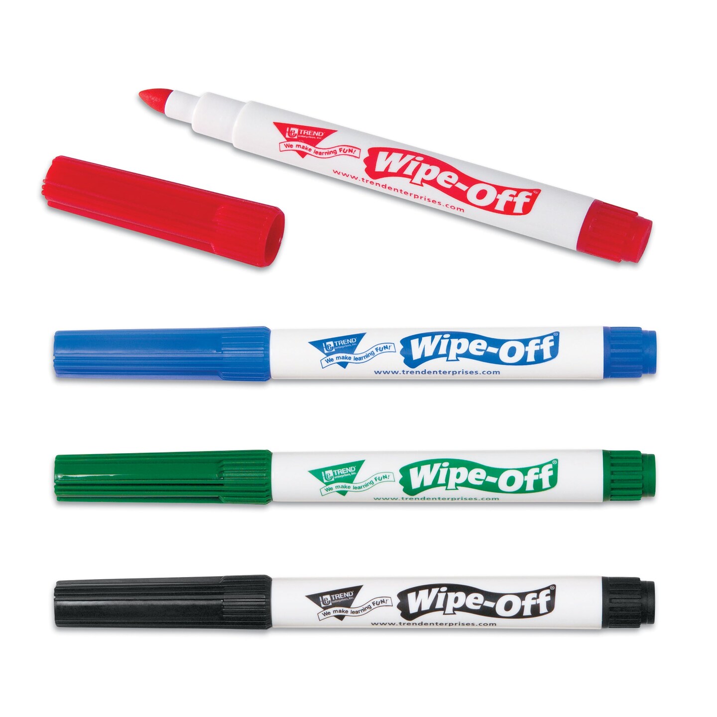 4-Pack Standard Colors Wipe-Off&#xAE; Markers