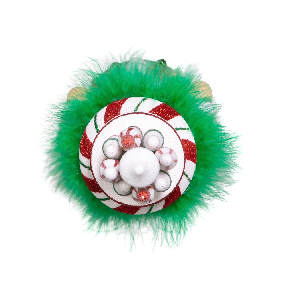 Kurt Adler 15-Inch Hollywood Nutcrackers&#x2122; Red, White and Green Candy Tower Hat Nutcracker