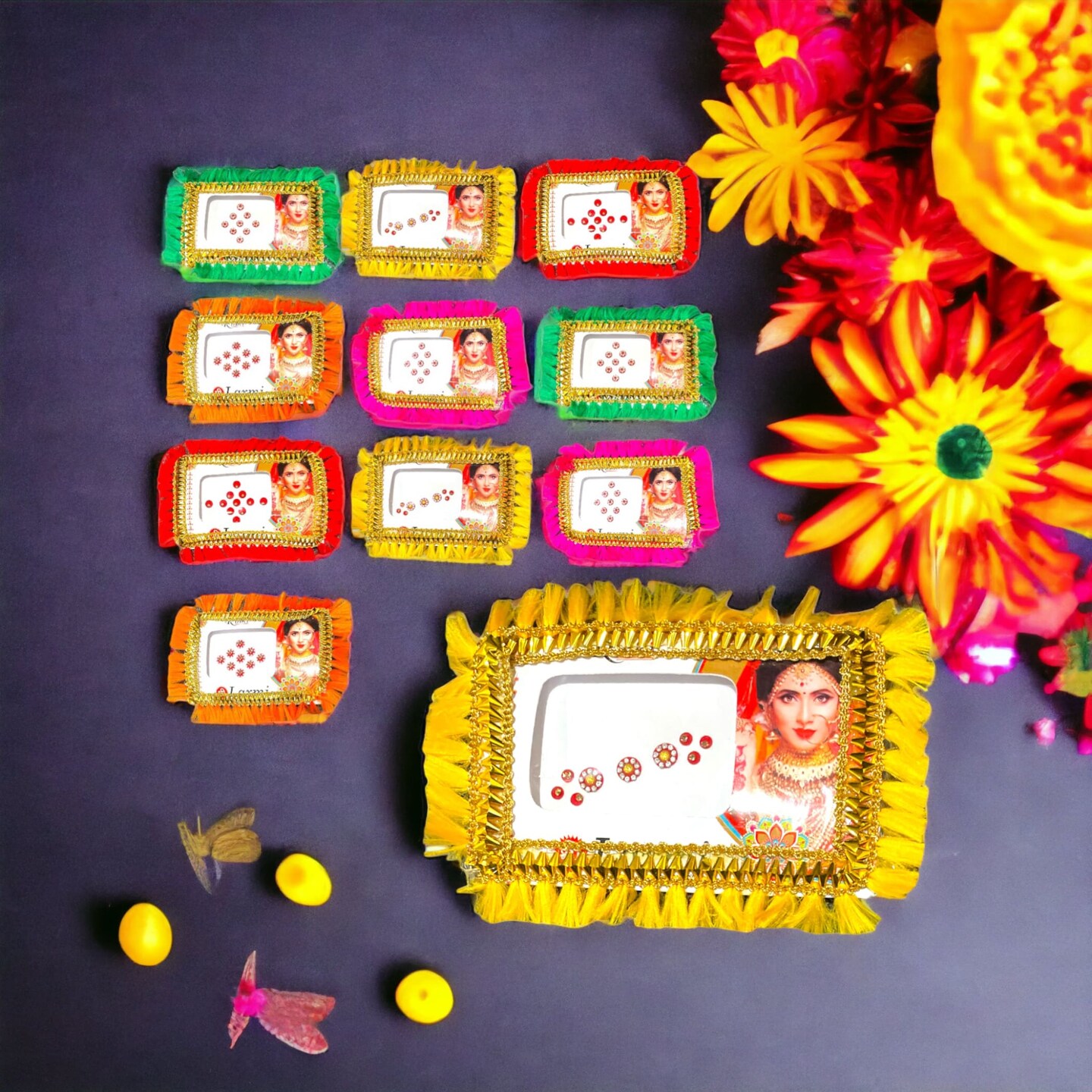 Bulk Indian Round Bindi Booklets Collection Set for Women Wedding Favor Mehndi Favor Pooja Favor Crystal Bindi Book Indian Bridal Gift