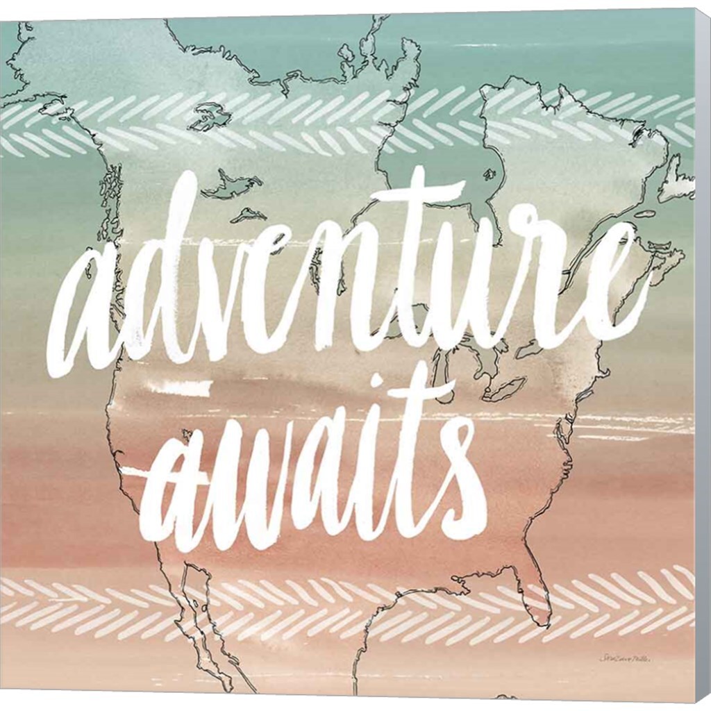 World Traveler IV Neutral by Sara Zieve Miller 24&#x22; x 24&#x22; Canvas Wall Art