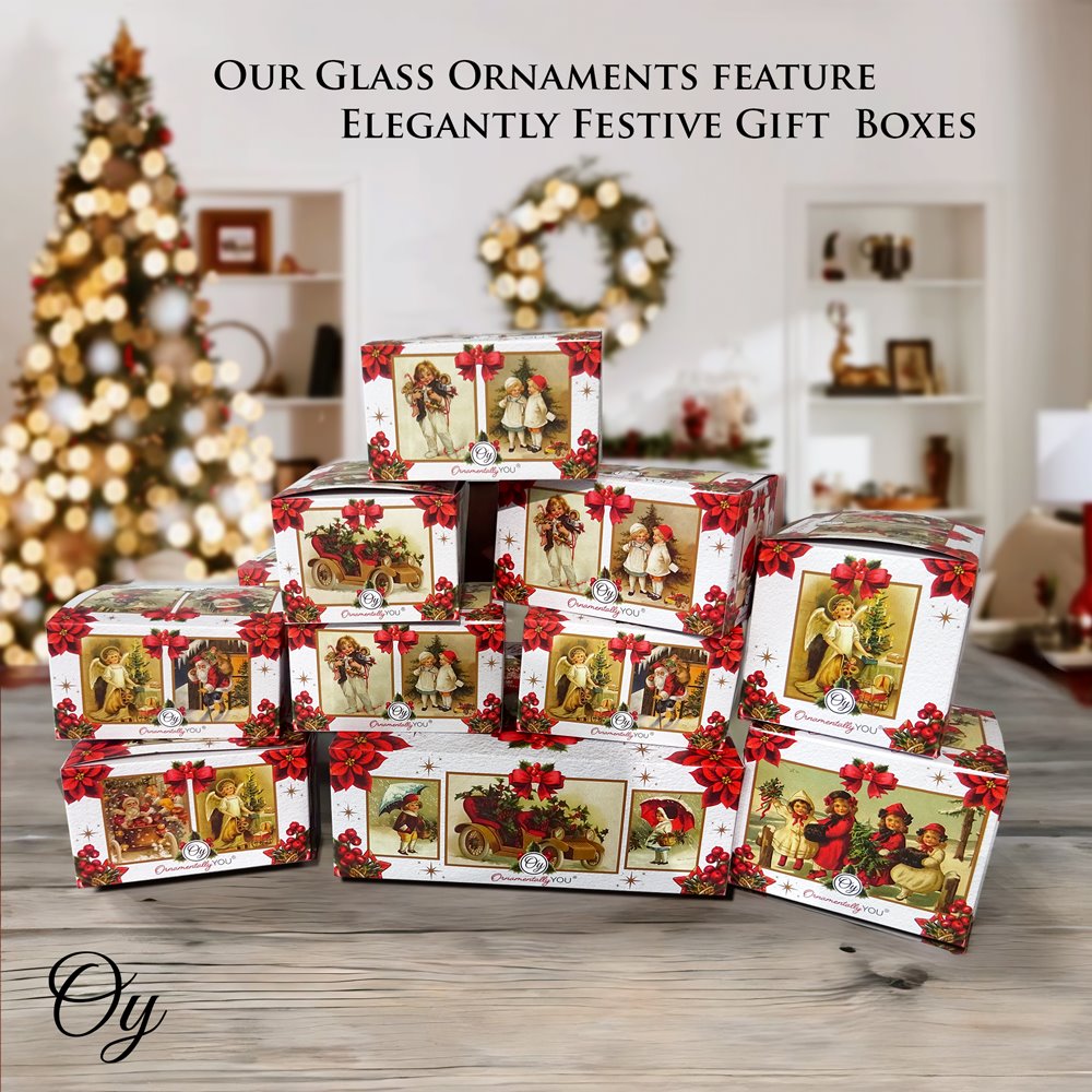 Monarch Butterfly Glass Christmas Ornament