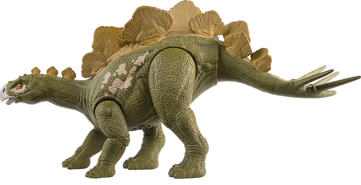 Mattel Jurassic World Wild Roar Hesperosaurus Dinosaur Figure with Continuing Roar Sound &#x26;