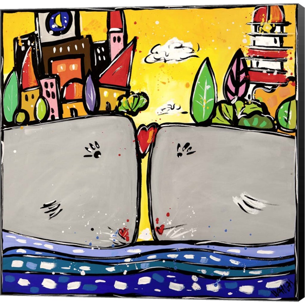 Un Amore Grande by Wallas 24&#x22; x 24&#x22; Canvas Wall Art