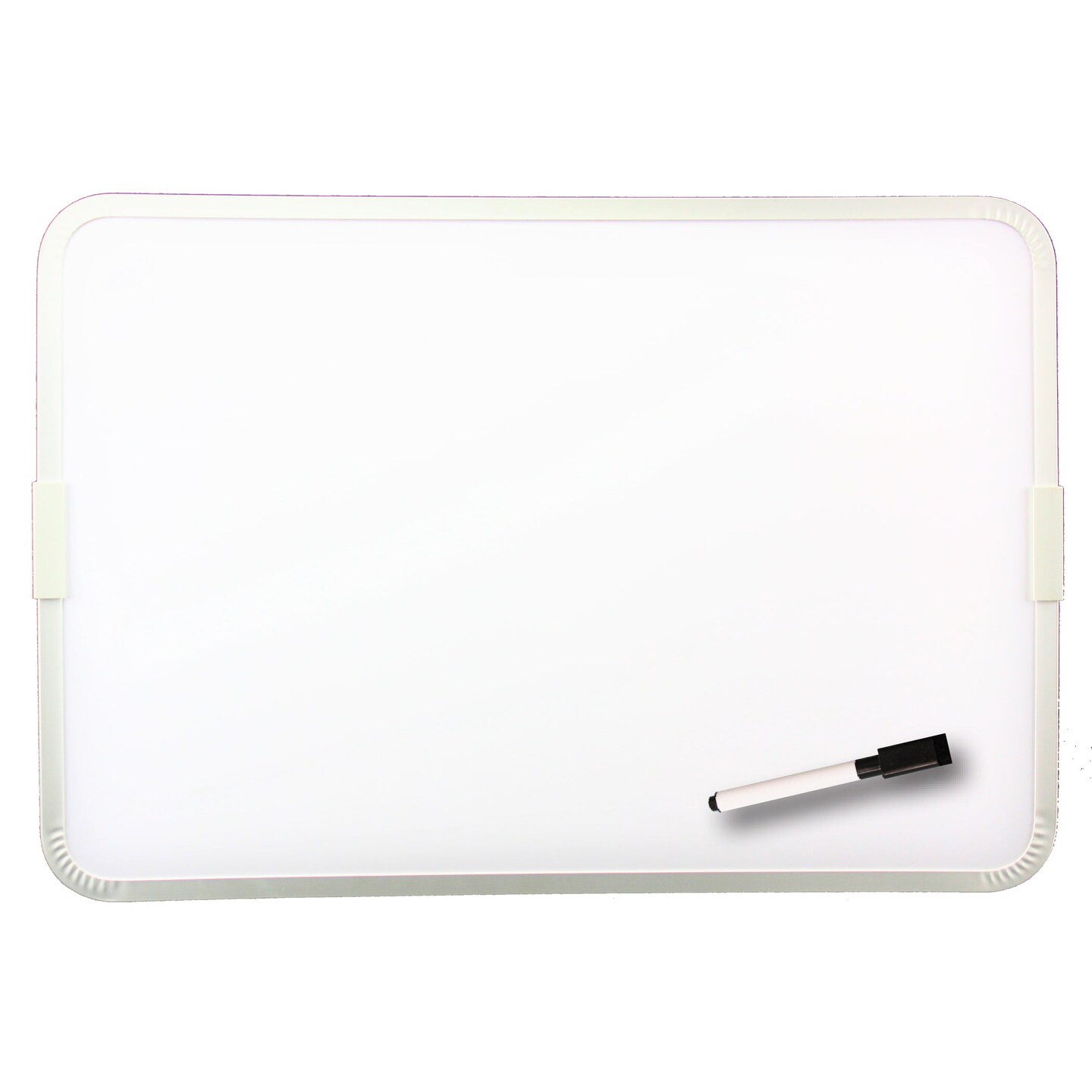Two-Sided Aluminum Framed, Magnetic Dry Erase Board w/Pen, 12&#x22; x 17.5&#x22;