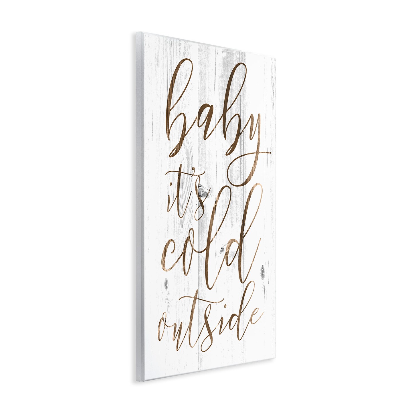 Stupell Industries Baby Its Cold Outside Cursive Wall Plaque Art