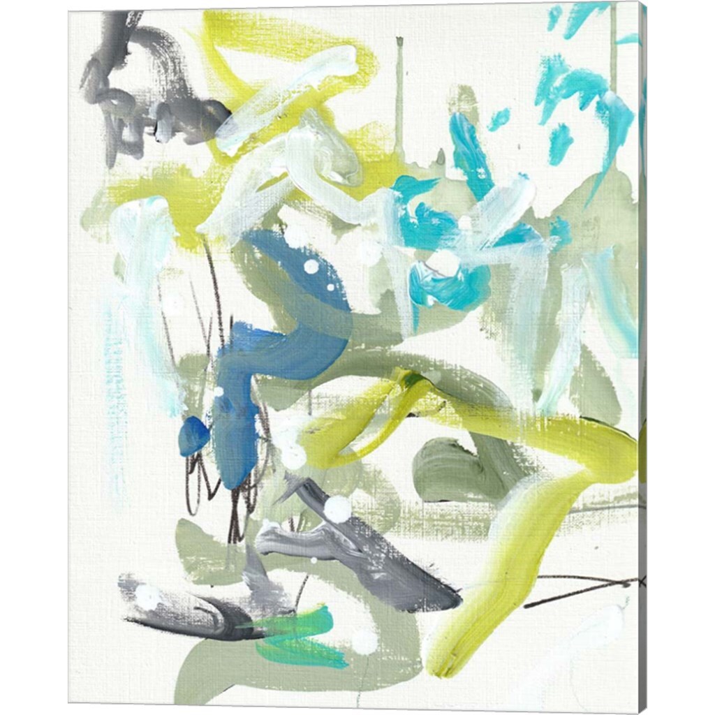 Green Blue by Valerie Wieners 12&#x22; x 15&#x22; Canvas Wall Art (Set of 2)