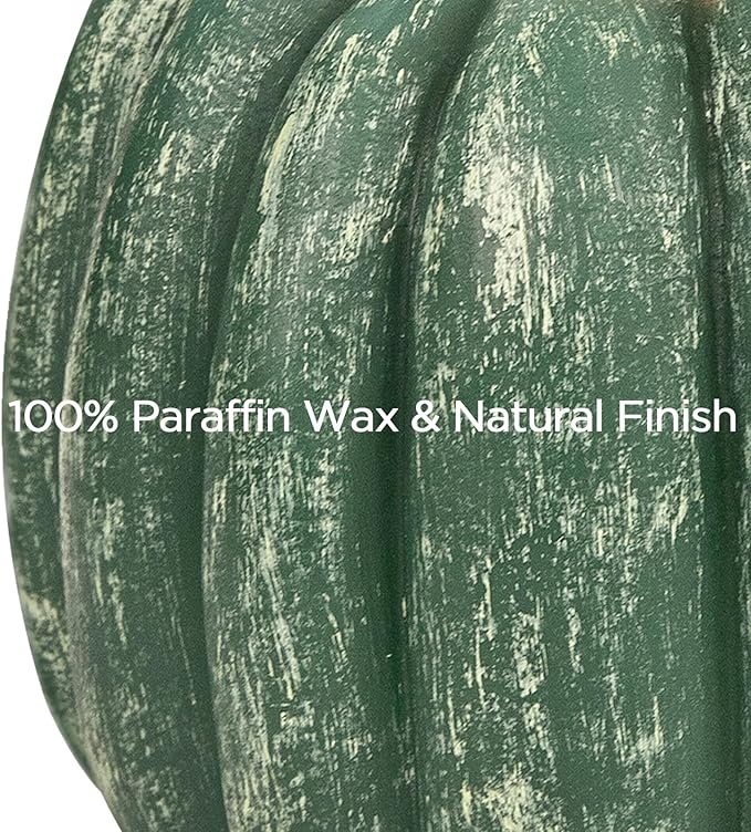 Fall Decor for Home - Flickering Flameless Wax Pumpkin LED Candle with Timer Remote Control - Thanksgiving Gifts - Autumn Farmhouse Rustic Harvest Decor for Tiered Tray Tables Indoor