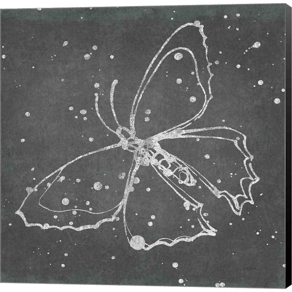 Silver Wings II by Shirley Novak 24&#x22; x 24&#x22; Canvas Wall Art