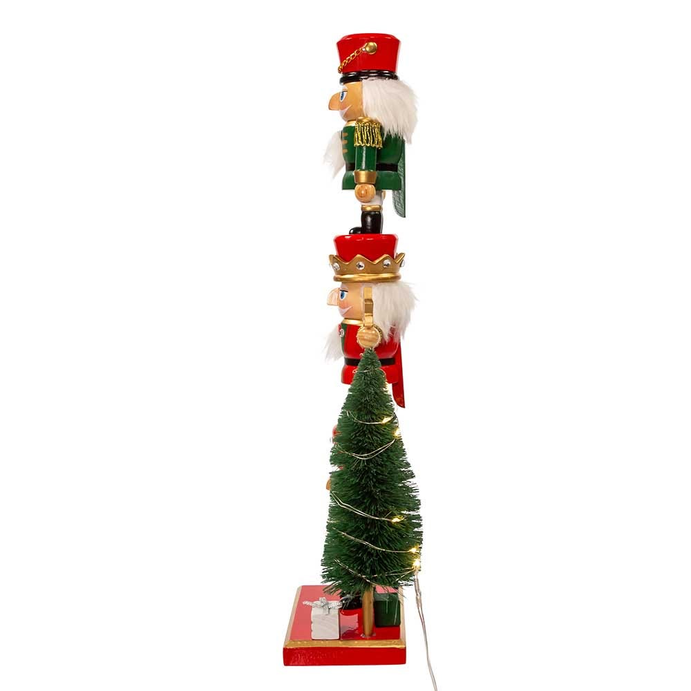 Kurt Adler 18-Inch Battery Operated Nutcracker with Light Up Tree
