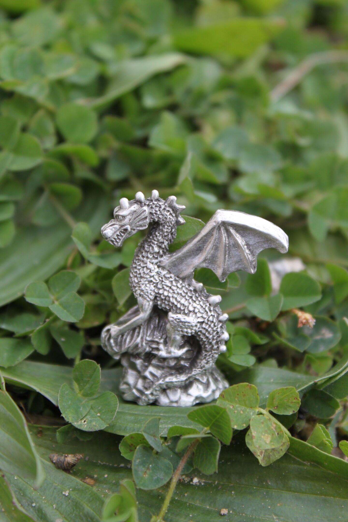 Dragon Figures, Fantasy, Sculptures, Office Decor, Gift for Him, Pewter Gray, Handmade, outlet Lead and Nickel Free, Graduation Gift