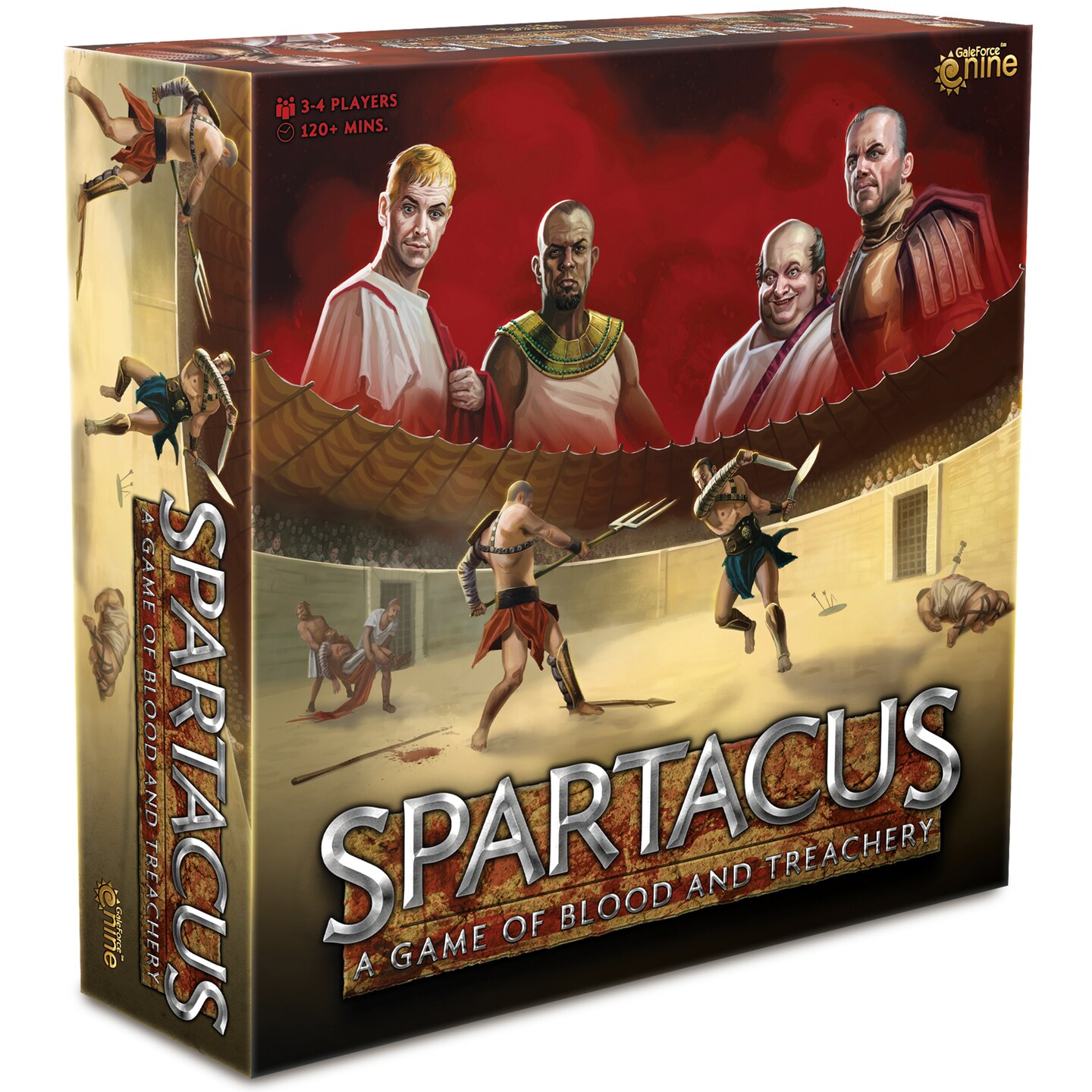 Spartacus: A Game of Blood &#x26; Treachery - Gale Force Nine, Ages 14+, 3-4 Players, 120 Min