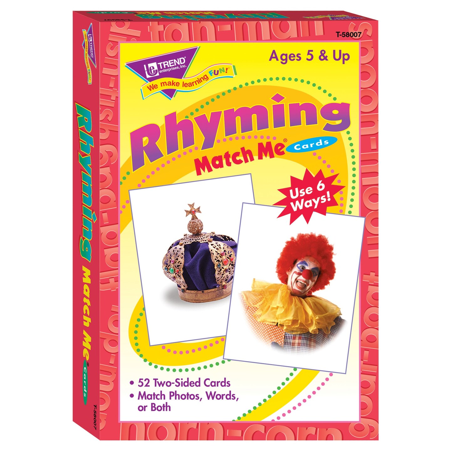 Rhyming Words Match Me&#xAE; Cards