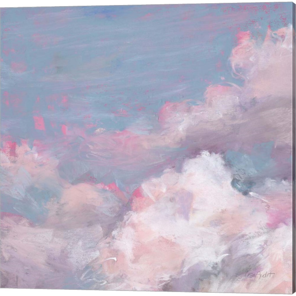 Daydream Pink A by Lisa Audit 14" x 14" Canvas Wall Art (Set of 2)