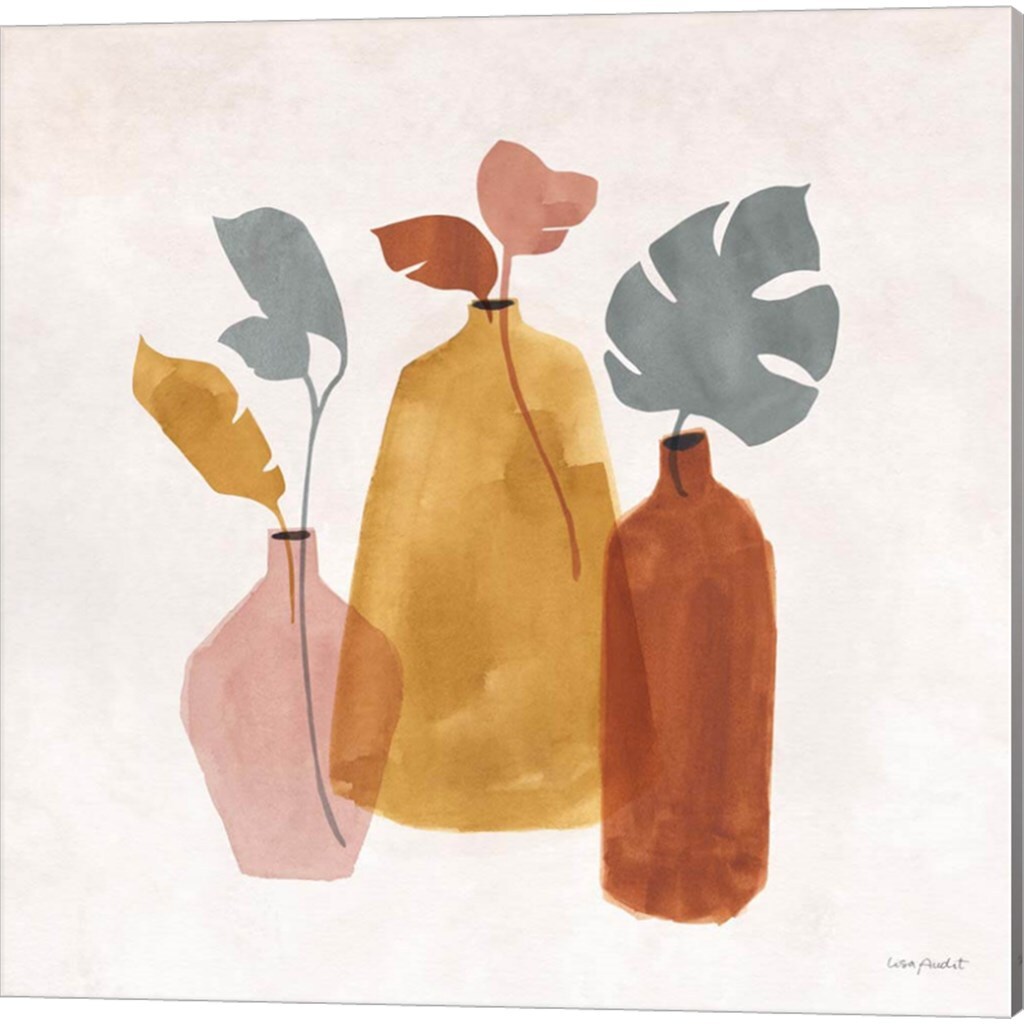 Terracotta by Lisa Audit 14" x 14" Canvas Wall Art (Set of 2)