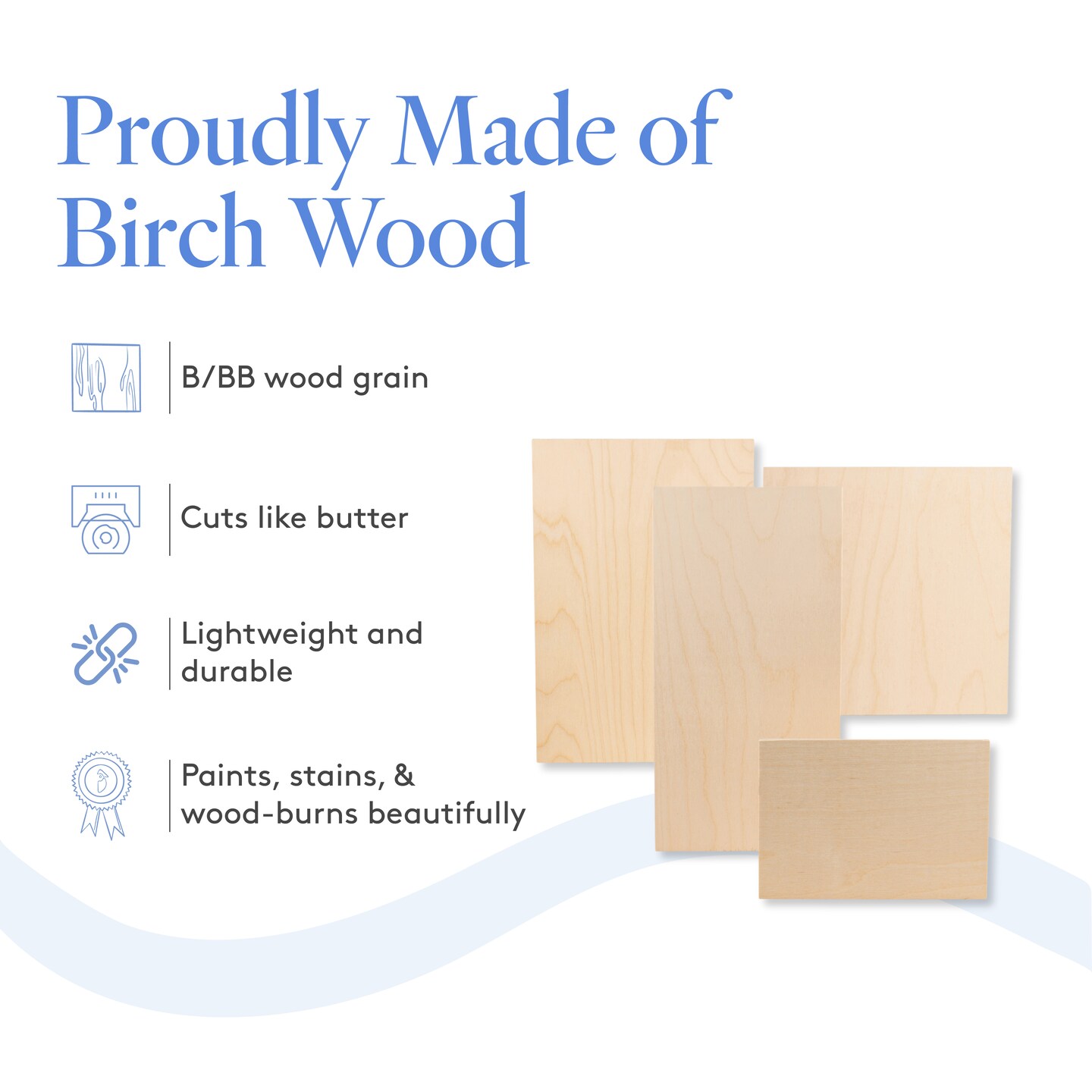 Baltic Birch Plywood, 12 x 20 Inch, B/BB Grade Sheets, 1/2, 1/4 or 1/8 Inch Thick| Woodpeckers