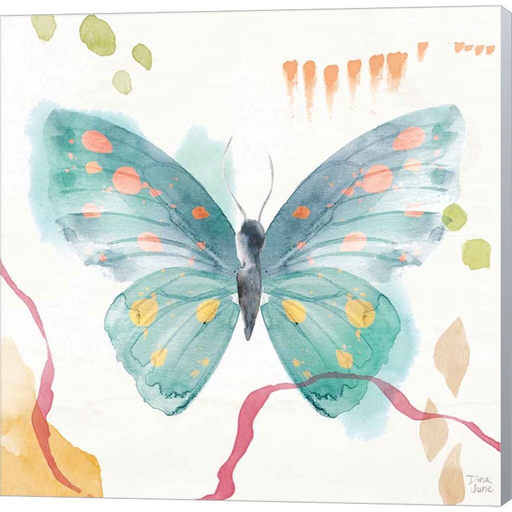 Winged Whisper III by Dina June 24&#x22; x 24&#x22; Canvas Wall Art