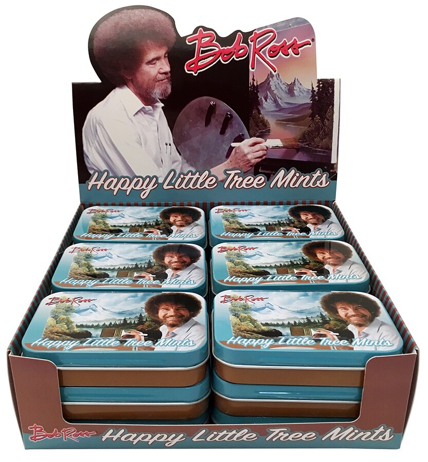 Bob Ross Happy Little Tree Mint Tins 18/Pkg-1.5oz each