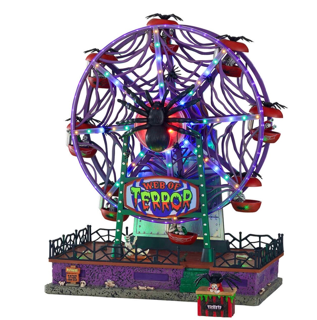 Lemax Spookytown Web Of Terror Ferris Wheel