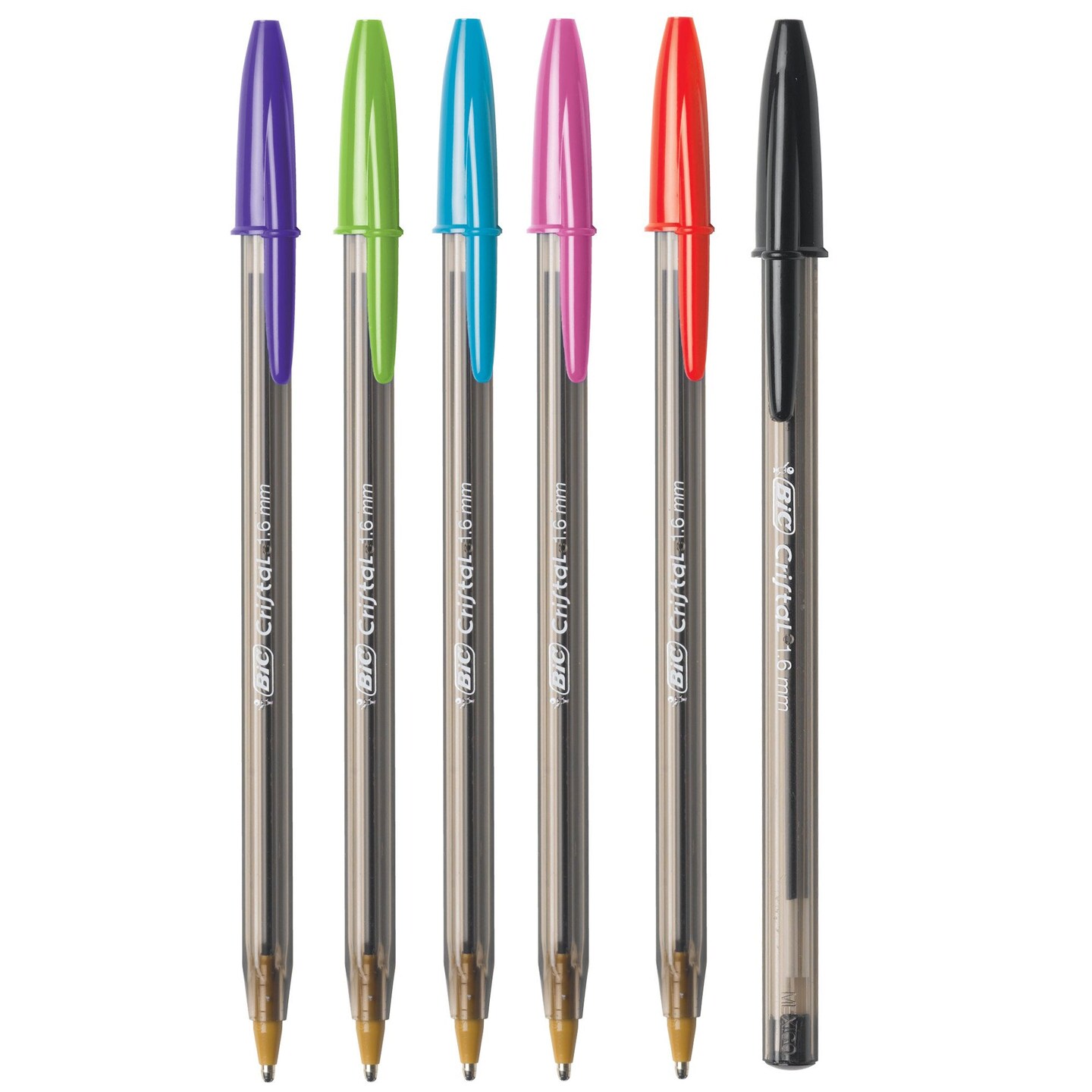 Cristal&#xAE; Xtra Bold Fashion Ballpoint Pen, Medium Point (1.6mm), Assorted Colors, 24-Count