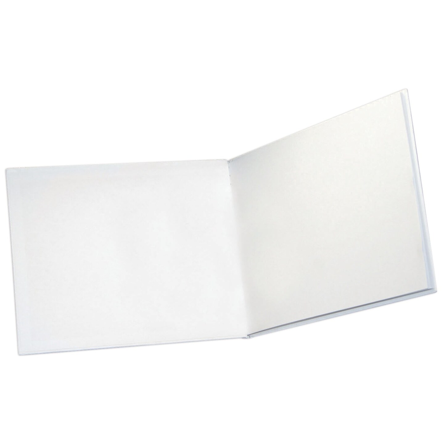 Big Hardcover Blank Book, 11&#x22; x 8.5&#x22; Landscape, White