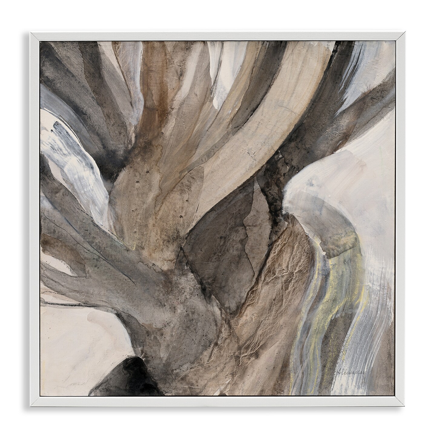 Stupell Industries Twisted Driftwood Abstraction Framed Giclee Art