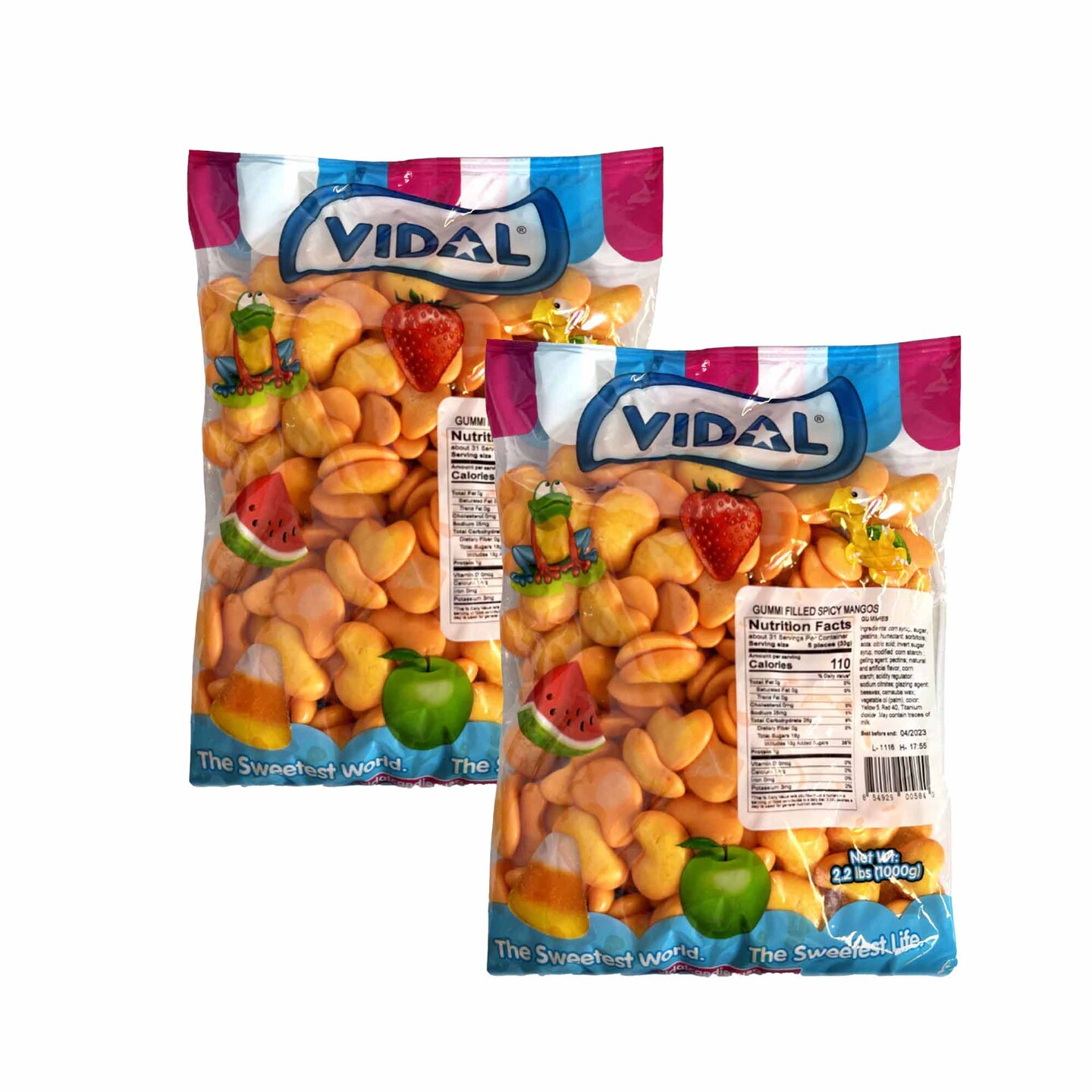 Vidal Spicy Mango Gummy Filled 2.2Lbs