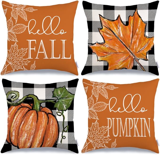 Autumn pillow covers 18x18 sale