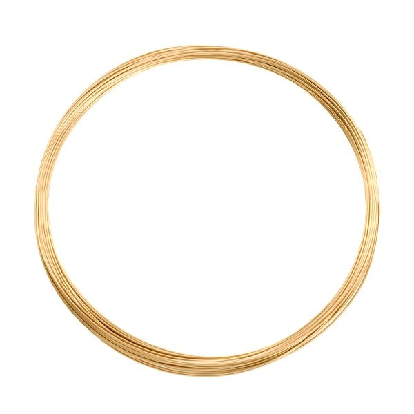 JewelrySupply Round Wire 24 Gauge Dead Soft Gold Filled (Sold by The Foot)