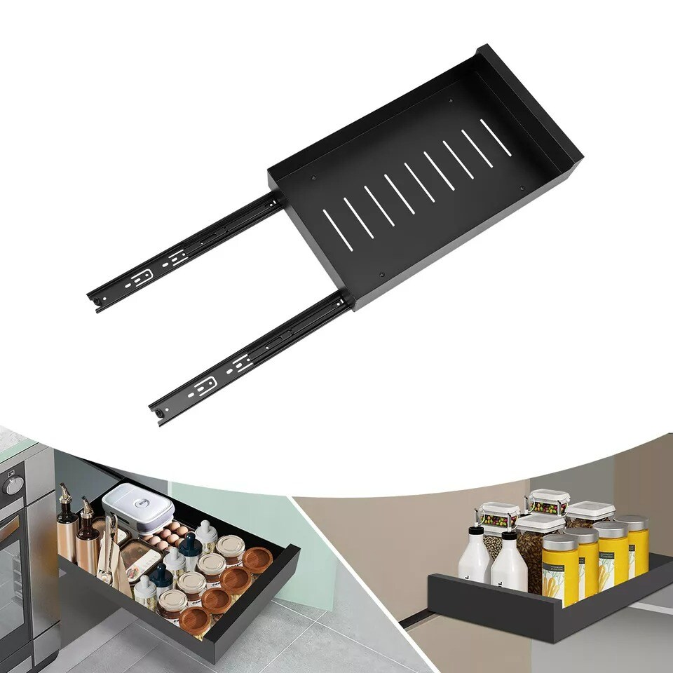 Metal Slide Out Cabinet Organizer Pull Out Under Cabinet Slide Out Shelf Rack