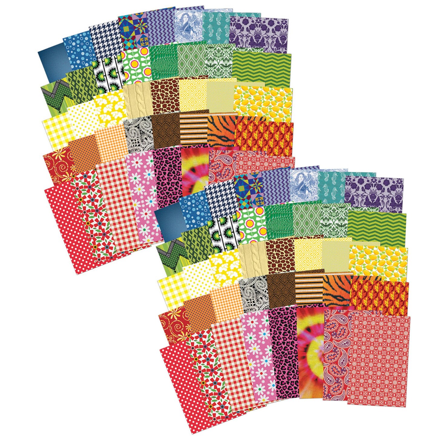 All Kinds of Fabric Design Papers™, 5.5" x 8.5", 200 Sheets Per Pack, 2 Packs