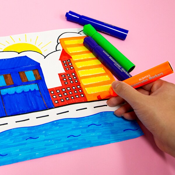 BAZIC Washable Scented Markers 10 Color