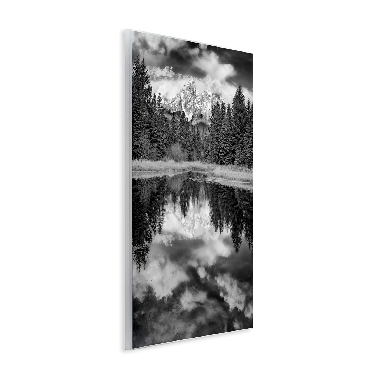 Stupell Industries Black & White Forest Reflection Wall Plaque Art Design by Rick Berk
