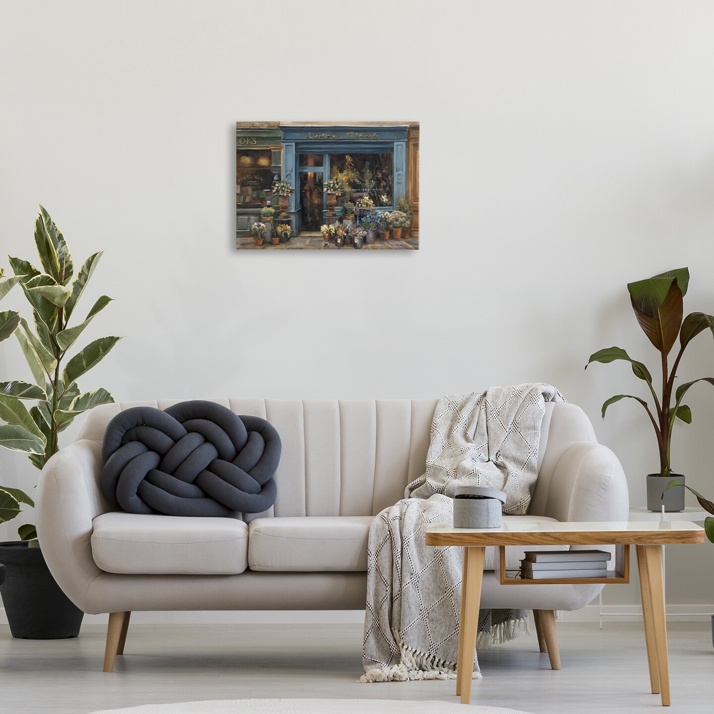 Stupell Industries Florist Shopfront in Town Canvas Wall Art Design by Marilyn Hageman