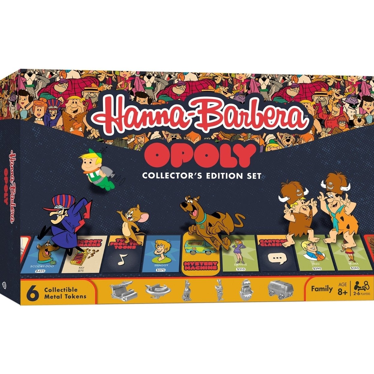 Hanna-Barbera Opoly Board Game With Scooby-Doo Flintstones Jetsons Tokens