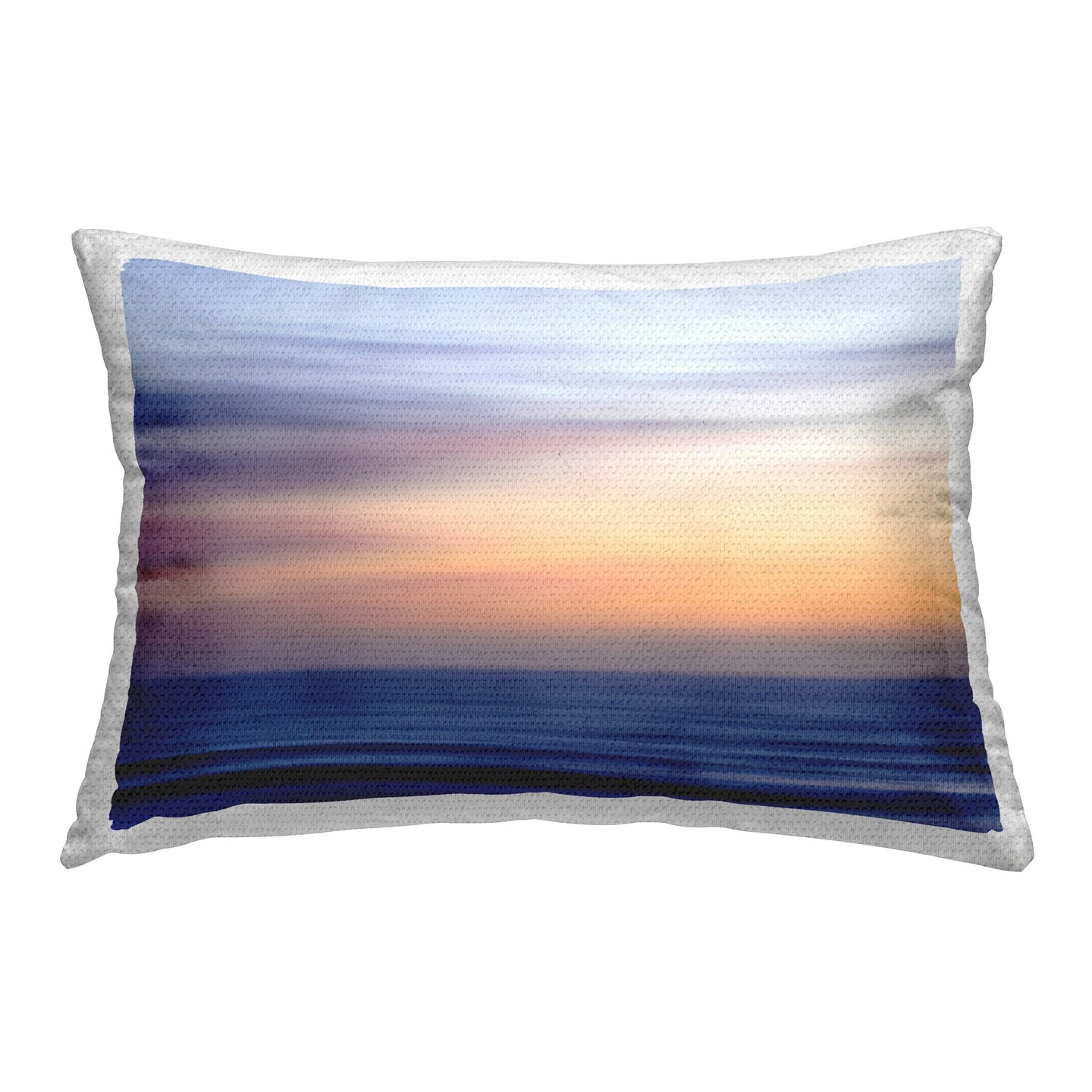 Seascape at Sunrise Design by Paul Martin Outdoor Printed Pillow 