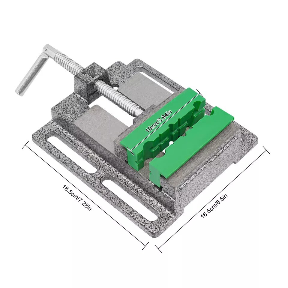 4" Drill Press Vise Clamping Holding 4 Inch Throat Open Workbench Precision Vice