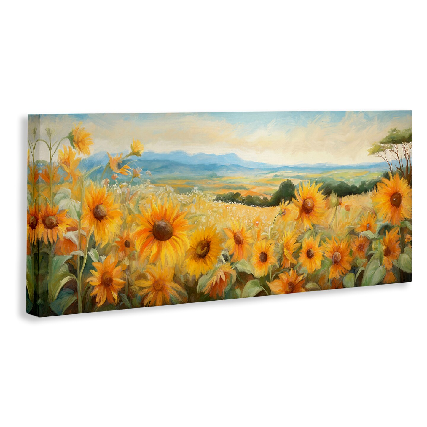 Stupell Industries Sunflower Fields Panorama Canvas Wall Art Design by Ramona Murdock