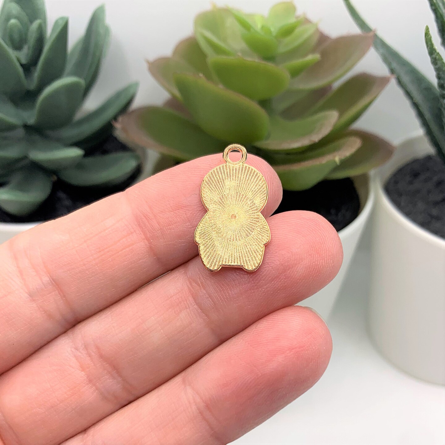 4, 20 or 50 Pieces: White Enamel Halloween Mummy Charms