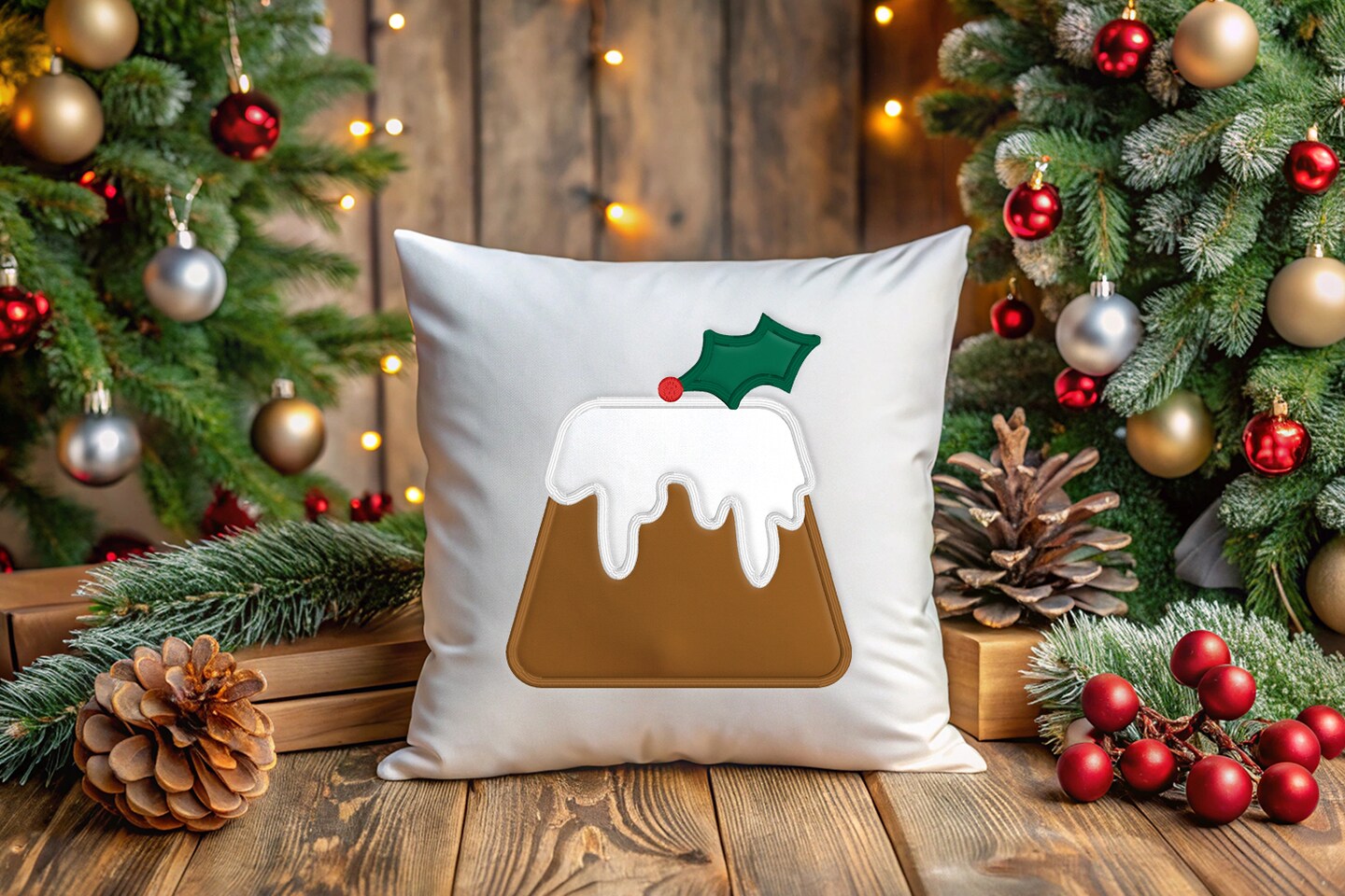 Pudding Michaels MACHINE EMBROIDERY FILE - Plum Pudding Applique Embroidery | MakerPlace ...