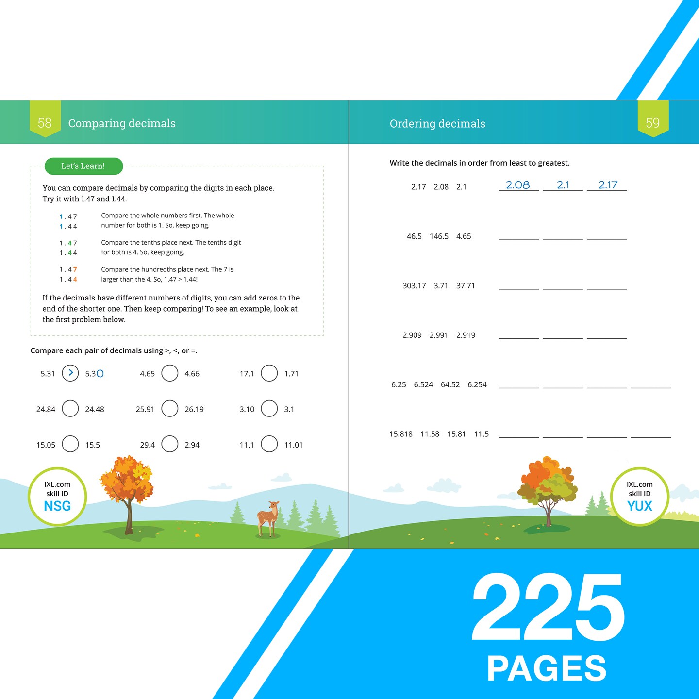 The IXL Ultimate 5th Grade Math Workbook, Activity Book for Kids Ages 10-11 Covering Multiplication, Division, Fractions, Decimals, Geometry, and More Mathematics