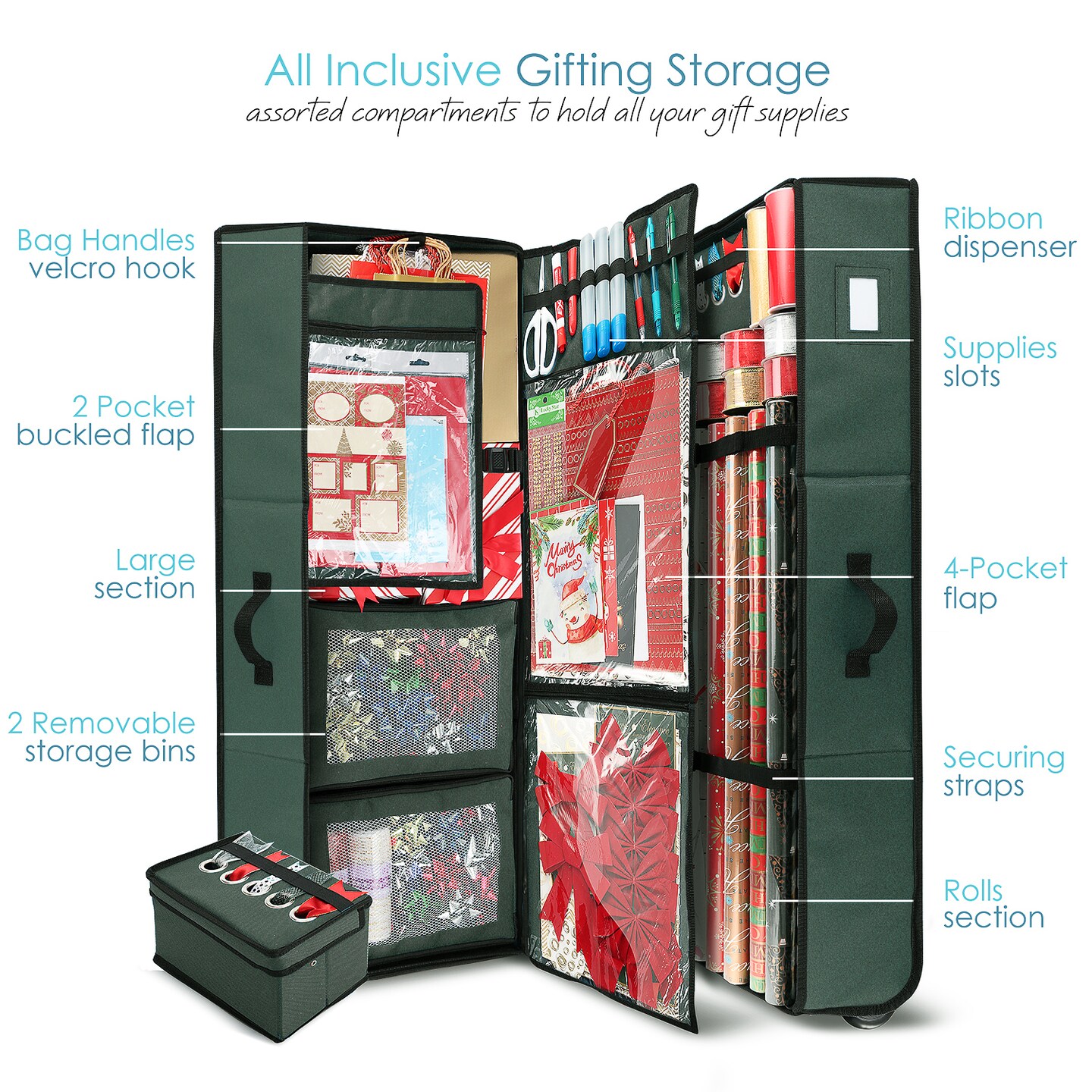 Hearth &#x26; Harbor Wrapping Paper Storage Container