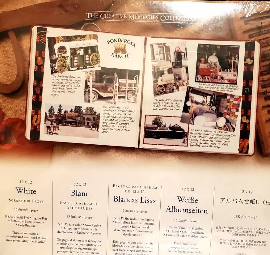 Creative Memories 12 x 12 White Scrapbook Pages Refills P-Series